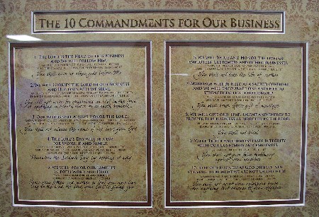 Ten Commandments for Business (click to enlarge)
