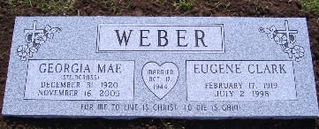 Weber gravestone