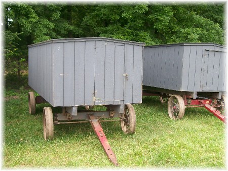 Amish bench wagons