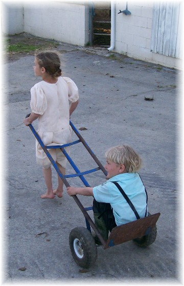Amish children playing 5/11/11