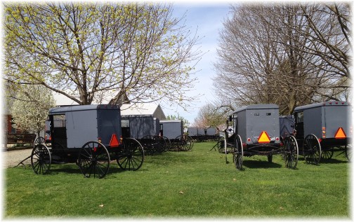 Amish church parking lot 4/19/15