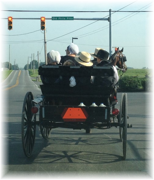 Amish family on way to church 7/12/15