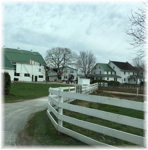 Amish farm with clothesline 3/23/16