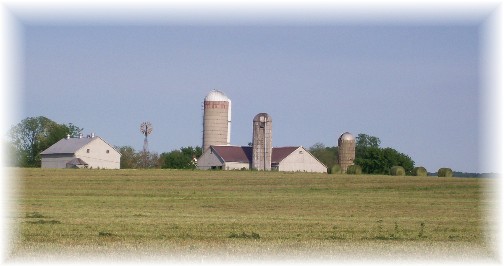 Amish farm after alfalfa harvest 5/11/11