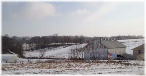 Amish farm in southern Lancaster County PA 2/27/15