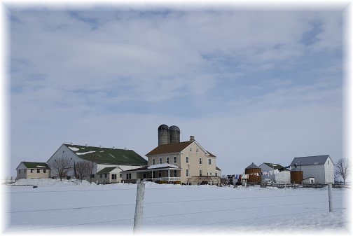 Amish farm in snow 1/29/16