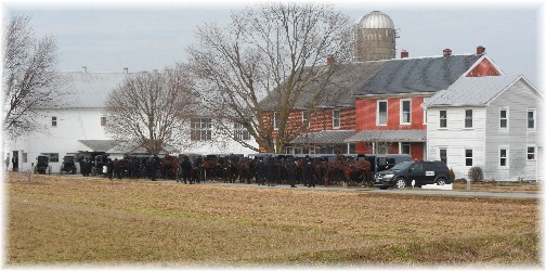 Amish funeral near New Holland PA 2/13/13