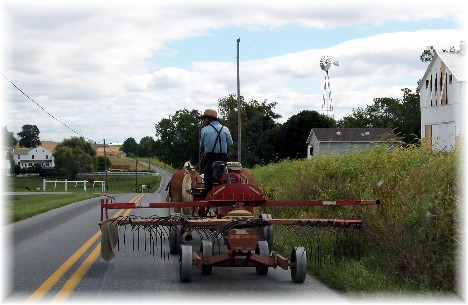 Amish alfalfa harvest, Lancaster County, PA