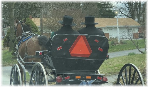 Amish in Lancaster County 4/1/18 (Click to enlarge)