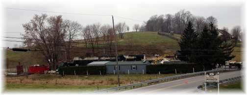 Amish fire recovery near Intercourse, PA 12/4/13