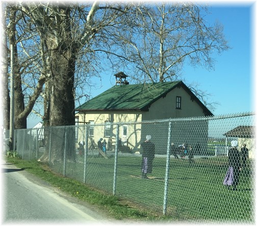 Recess at an Amish one room schoolhouse 4/14/16