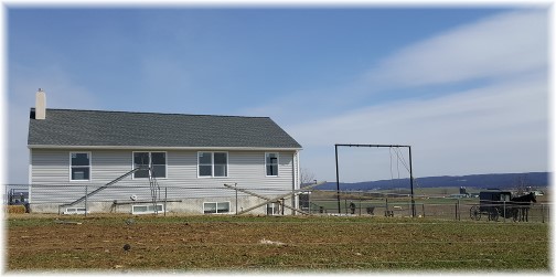 New Amish school after tornado rebuild near White Horse, PA 3/3/16 (Click to enlarge)