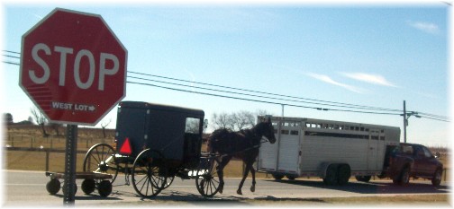 Amish semi traffic