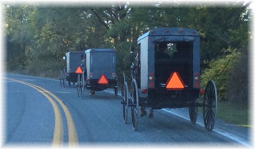 Amish church traffic 10/5/14