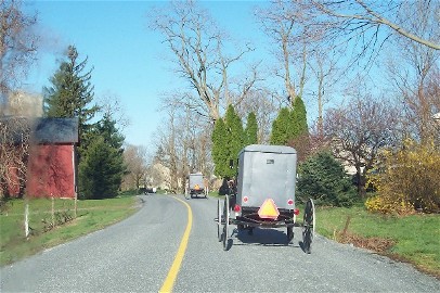 Amish traffic jam