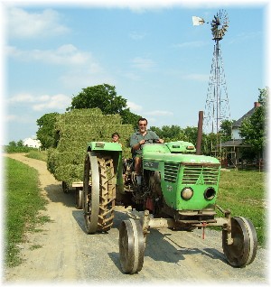 Amish steel-wheeled tractor