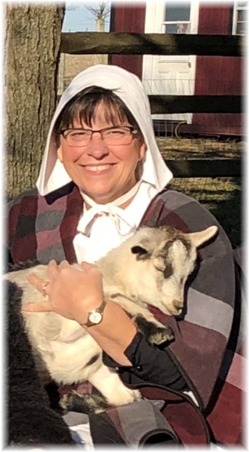 Brooksyne holding Daisy the goat, Lancaster County, PA 11/17/17