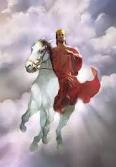 Jesus on a white horse