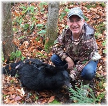 Phil Huber with bear