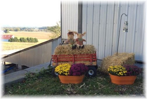 Decorations in front of barn 10/12/14