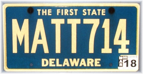 Matthew 7:14 license plate