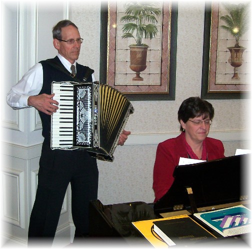 Nursing home ministry, piano and accordian