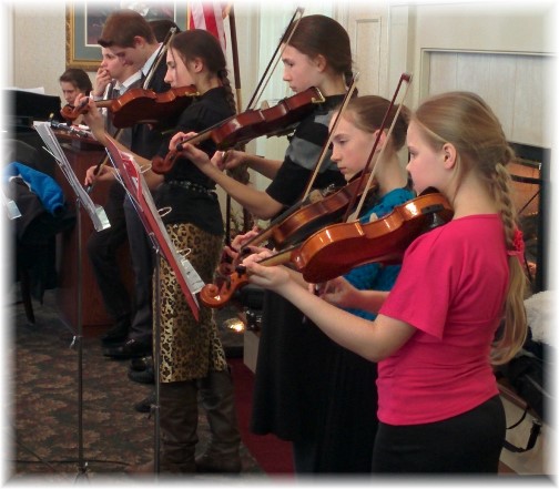 Russian youth playing violins 2/22/15