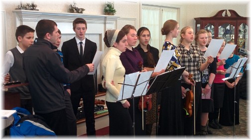 Russian youth singing at Longwood 2/22/15