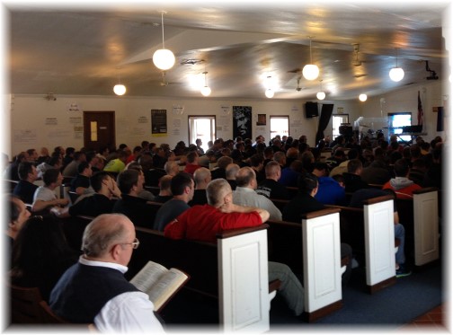 Teen Challenge prayer meeting, Rehersburg, PA