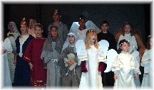 Children in Christmas play