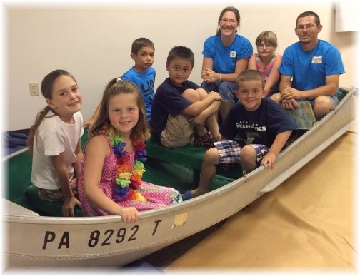 Boat at Mount Pleasant VBS 6/29/14