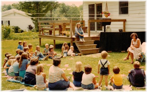 Brooksyne at backyard VBS (early 80's)