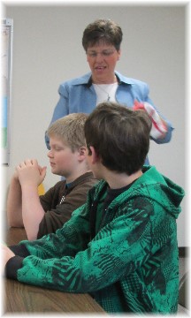 Brooksyne teaching Sunday School 3/16/14