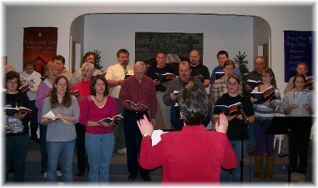 Final "Hope Has Hands" choir rehearsal 12/6/09