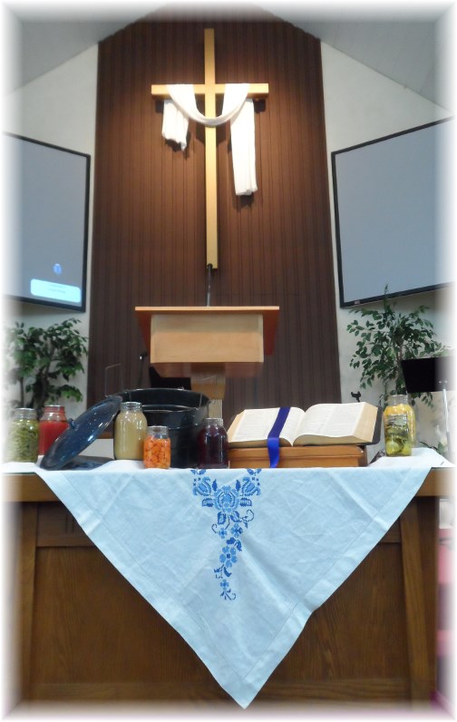 Mount Pleasant Communion Table 9/1/13
