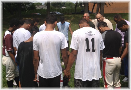 Faith Community prayer circle 7/27/14