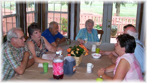 Ice cream sundae fellowship guests 7/24/11