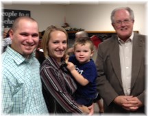 Miller family with Pastor 10/18/15