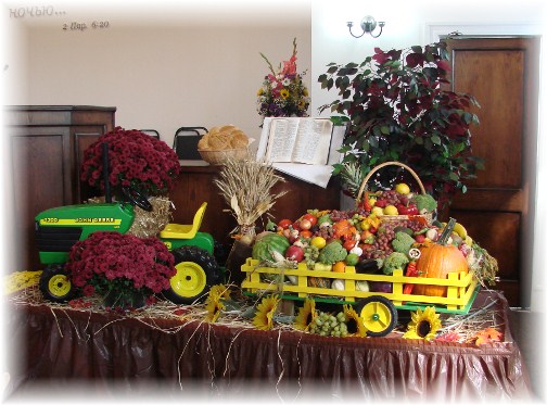 Harvest display at Russian Church