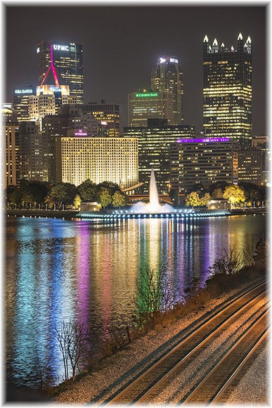 Pittsburgh skyline at night (Photo by Howard Blichfeldt)