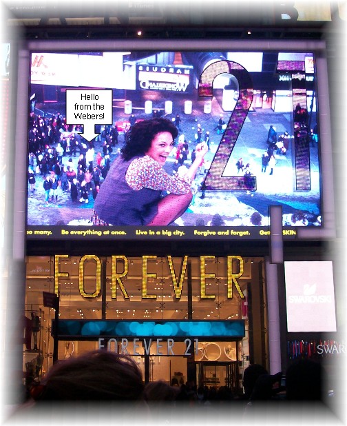 Times Square big screen