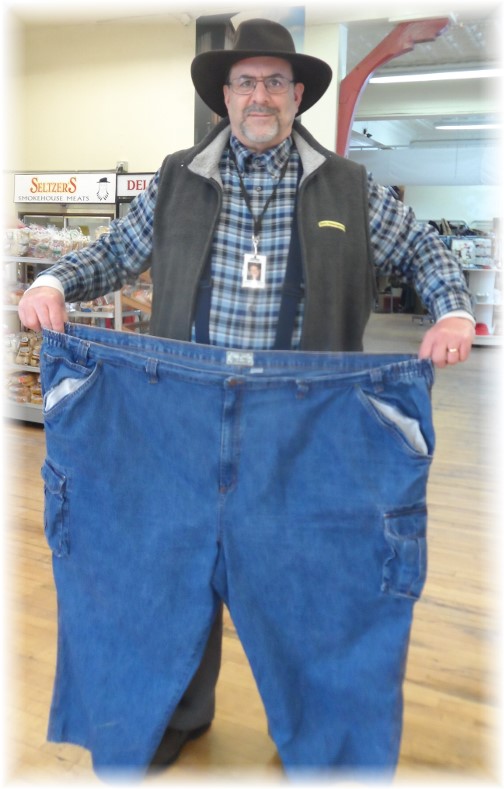 Big pants at thrift store 2/4/14