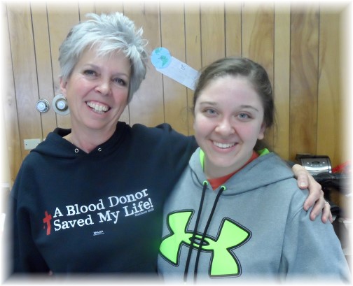 Blood donor sweatshirt (front)