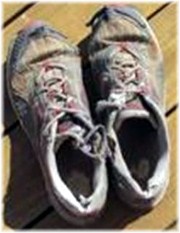 Old running shoes