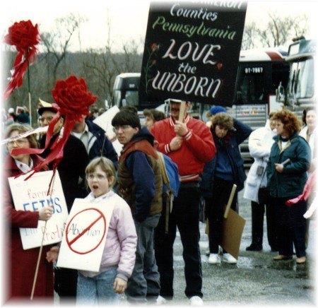 Pro-life march in Washington DC (around 1990)