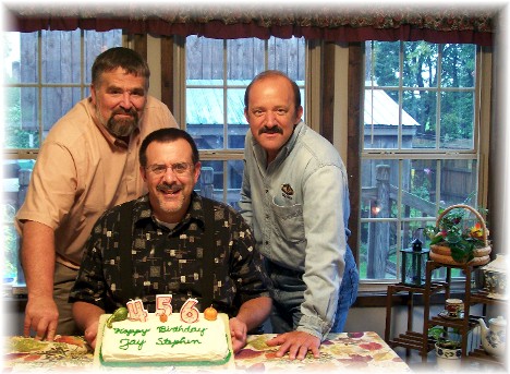 Stephen's birthday 2010 along with Jay and Doug