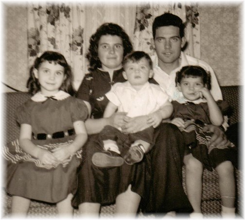 Brooksyne's family February 1960