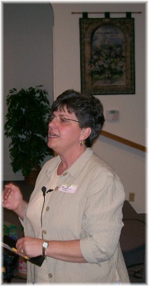 Brooksyne speaking at Ladies gathering 5/22/10
