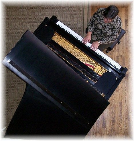 Brooksyne playing Steinway grand piano