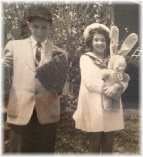 Stephen and Genelle at Easter c1965
